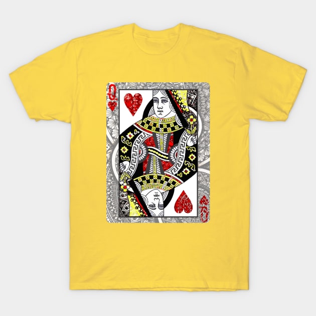 Queen of hearts T-Shirt by Lamink